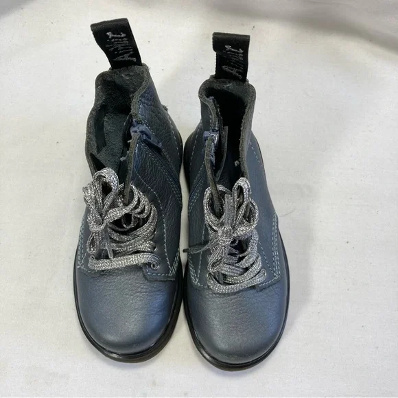 Dr. Martens 1460 Pascal T Docs Toddler Kids Size 8 Pascal Gunmetal Gray Boots - Picture 5 of 11